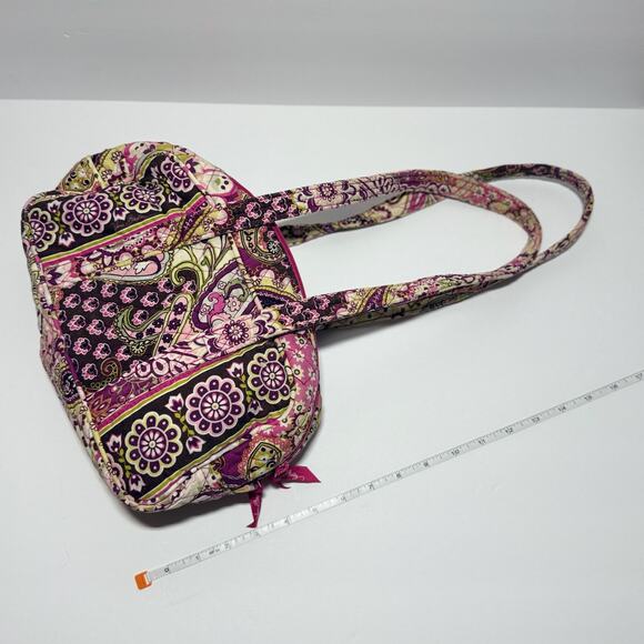 💐 Vera Bradley Duffel Bag Very Berry Paisley Quilted Retired Pattern Collectors - Picture 6 of 8